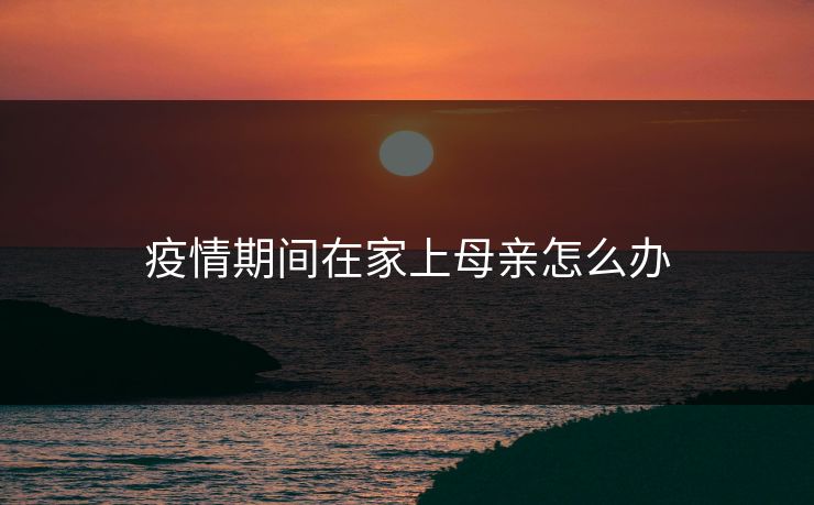 疫情期间在家上母亲怎么办