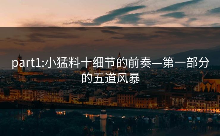 part1:小猛料十细节的前奏—第一部分的五道风暴